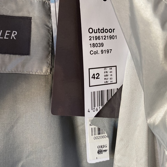Basler Outdoor Jacket Silver SZ 14 NWT - Picture 9 of 11